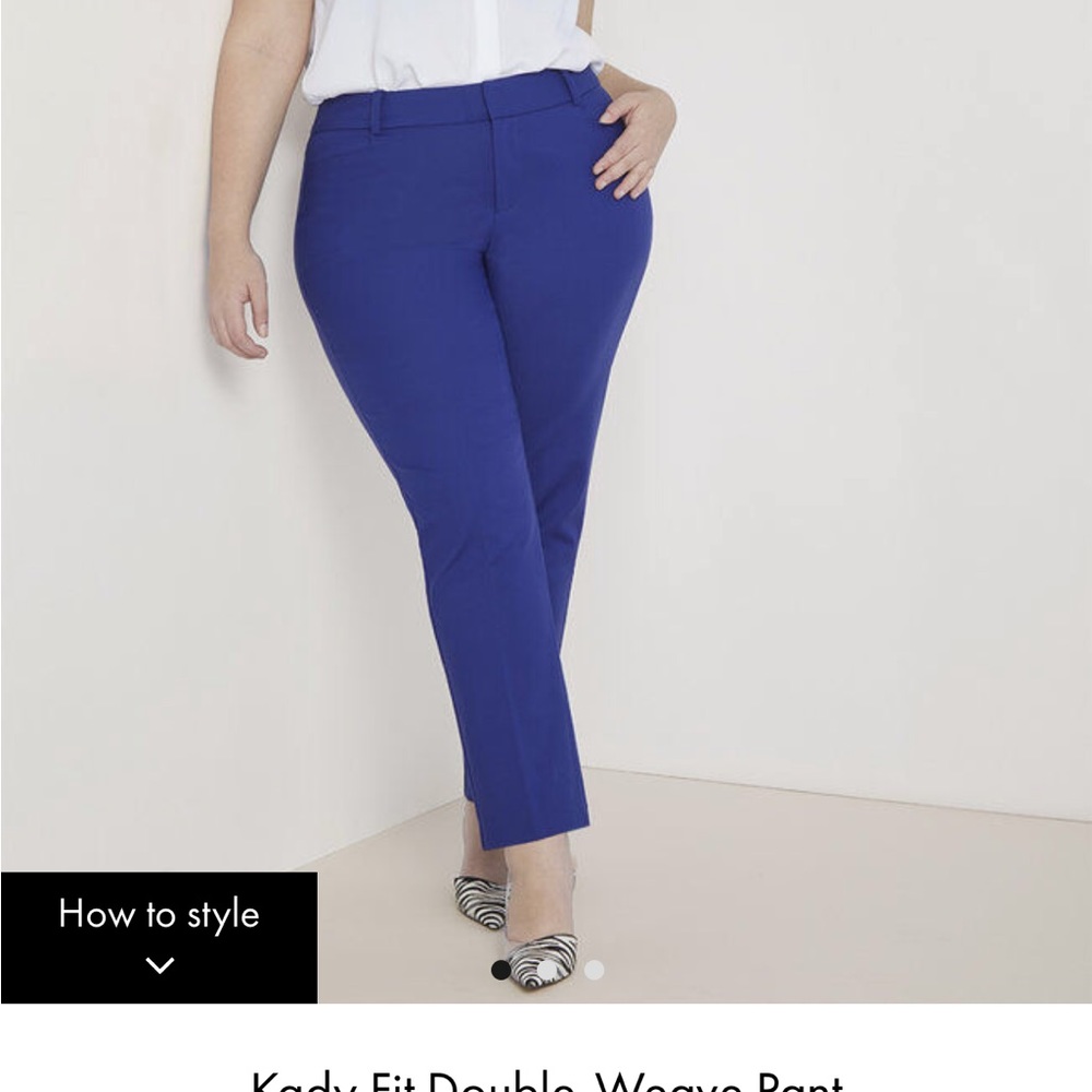 Royal Blue Regular Fit pants. Size 18.